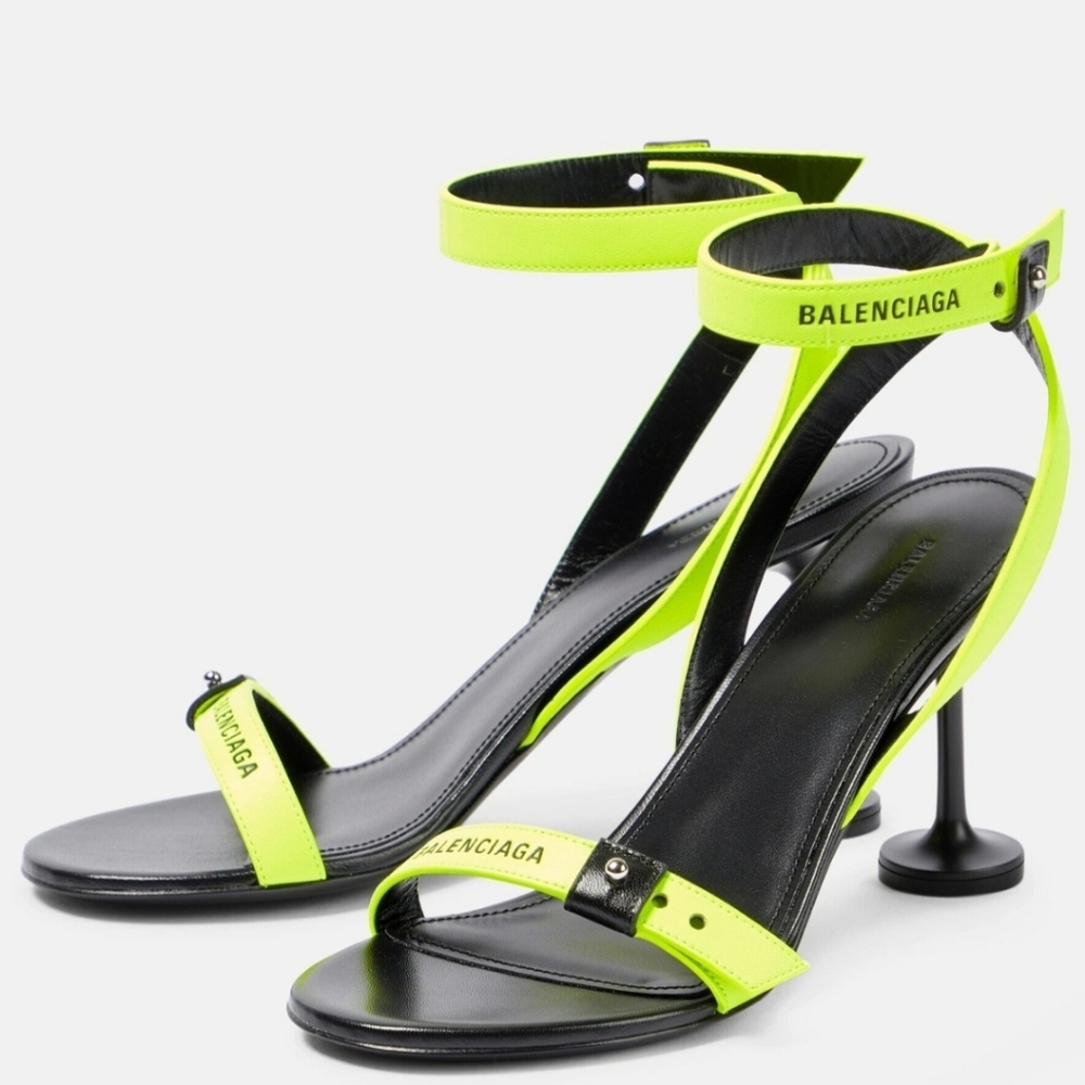 Balenciaga - Afterhour 90 leather sandals Size 37 - Picture 1 of 13
